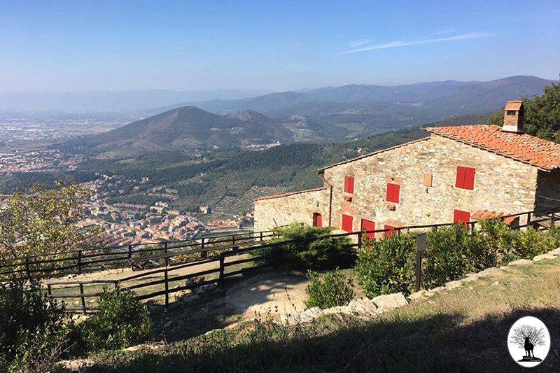 Casa Bastone in Calvana panorama Prato