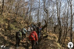 Gruppo escursione sentiero