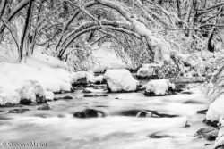 Limentra con neve e ghiaccio