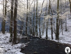 Limentra con neve in inverno
