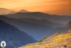 Montagne nella Riserva con tramonto