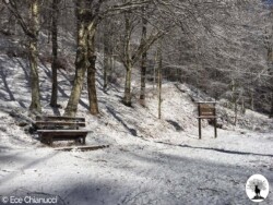 Riserva Acquerino cartello neve